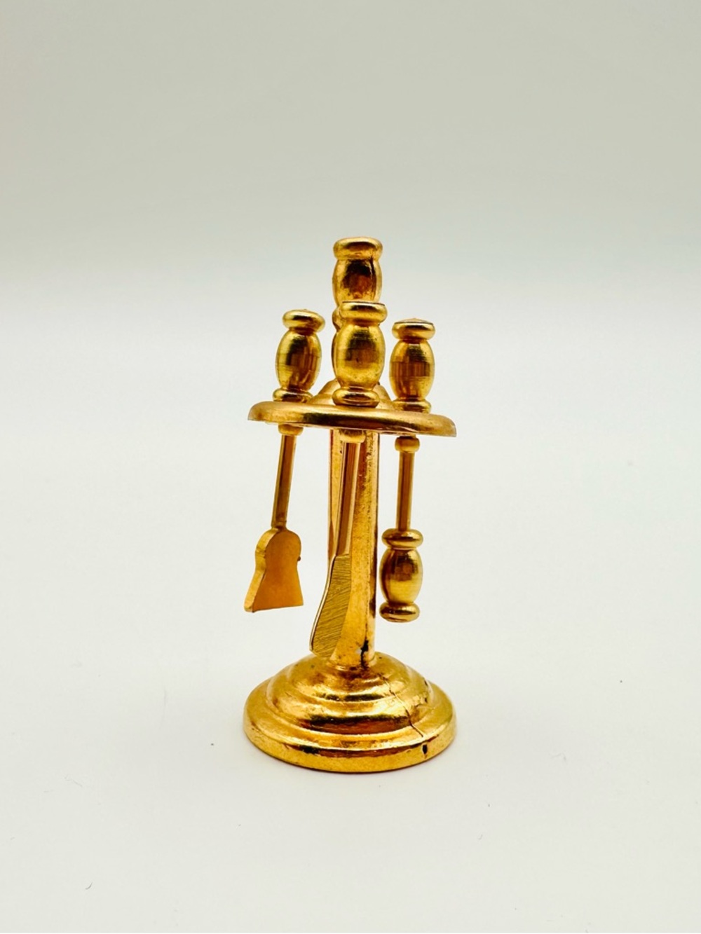 Vintage Brass Miniature Fireplace Tools